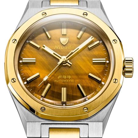 Montre Nivada Grenchen F77 Tiger Eye Bicolor 68033A77