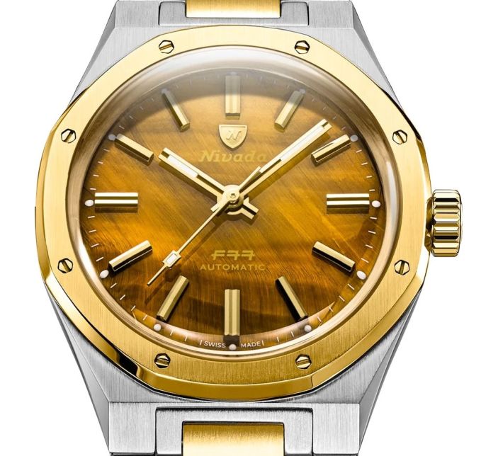 Montre Nivada Grenchen F77 Tiger Eye Bicolor 68033A77