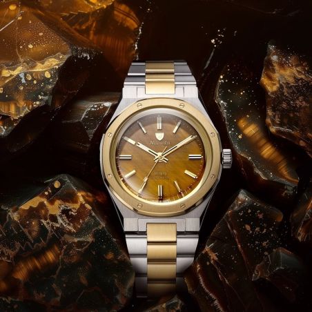 Montre Nivada Grenchen F77 Tiger Eye Bicolor 68033A77
