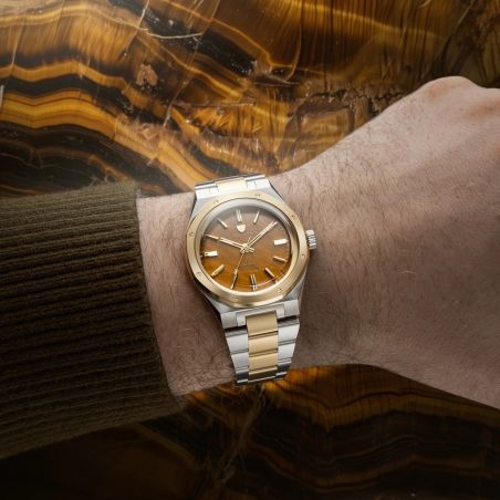 Montre Nivada Grenchen F77 Tiger Eye Bicolor 68033A77