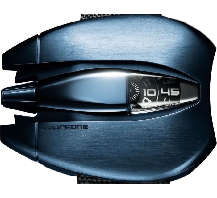 Montre Spaceone Jumping Hour Blue Steel
