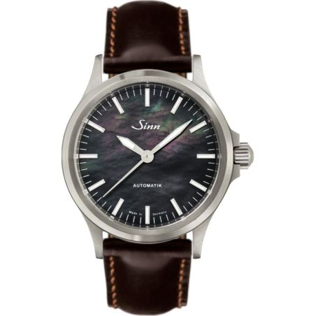 Instrument Watch 556 I Nacre Noir Leather Strap - Sinn