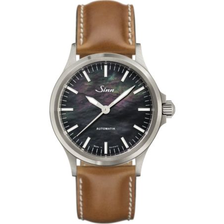 Instrument Watch 556 I Nacre Noir Leather Strap - Sinn