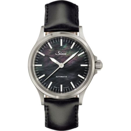 Instrument Watch 556 I Nacre Noir Leather Strap - Sinn