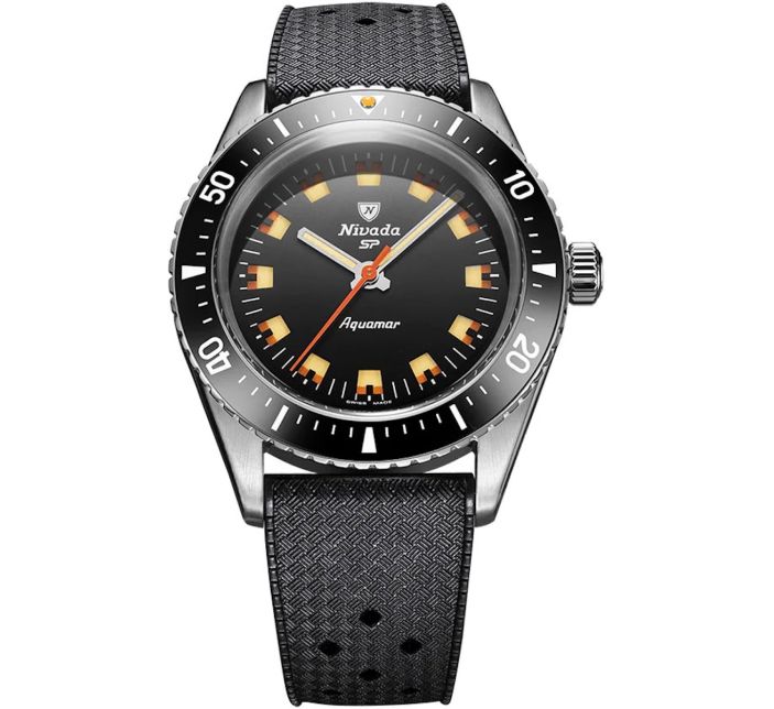 Montre Nivada Grenchen Antarctic Diver Aquamar Black 32068A