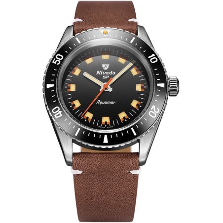 Montre Nivada Grenchen Antarctic Diver Aquamar Black 32068A