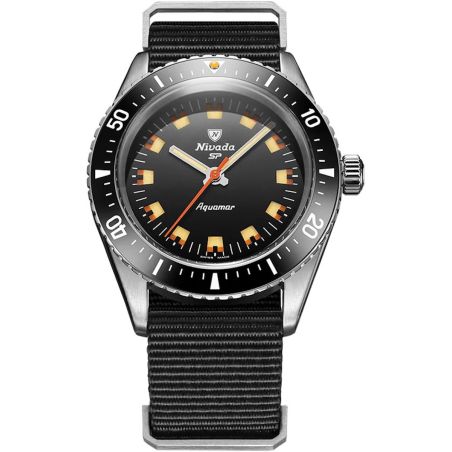 Montre Nivada Grenchen Antarctic Diver Aquamar Black 32068A