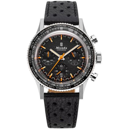 Montre Nivada Chronoking Mecaquartz Inter.Bezel GMT 87042Q