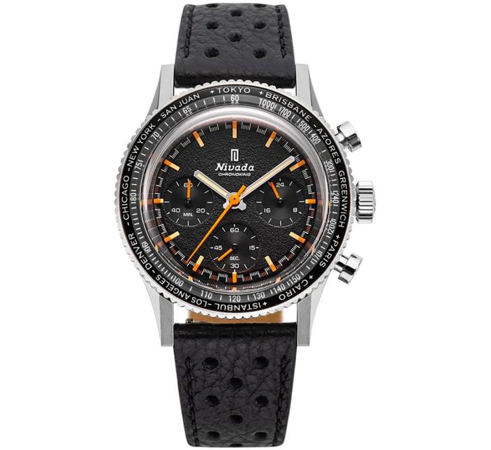 Montre Nivada Chronoking Mecaquartz Inter.Bezel GMT 87042Q