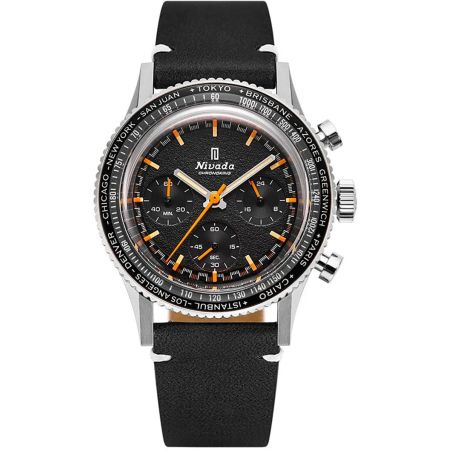 Montre Nivada Chronoking Mecaquartz Inter.Bezel GMT 87042Q