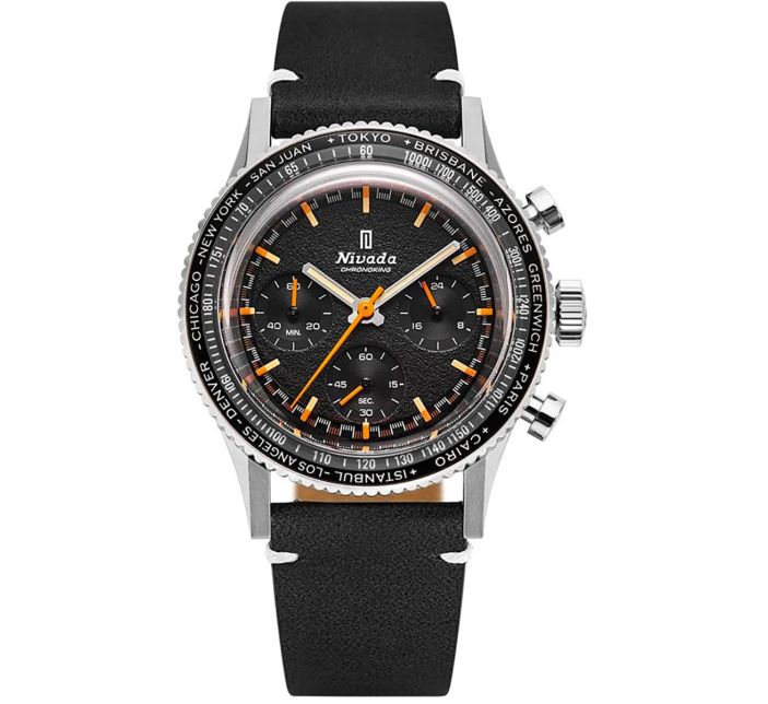 Montre Nivada Chronoking Mecaquartz Inter.Bezel GMT 87042Q