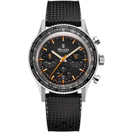 Montre Nivada Chronoking Mecaquartz Inter.Bezel GMT 87042Q