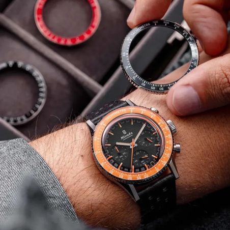 Montre Nivada Chronoking Mecaquartz Inter.Bezel GMT 87042Q