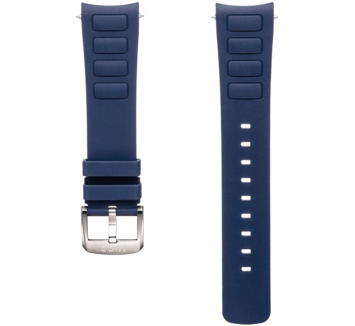 Bracelet Mido Multifort TV Big Date 22mm Bleu