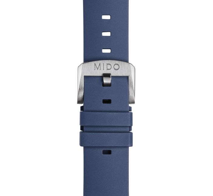 Bracelet Mido Multifort TV Big Date 22mm Bleu