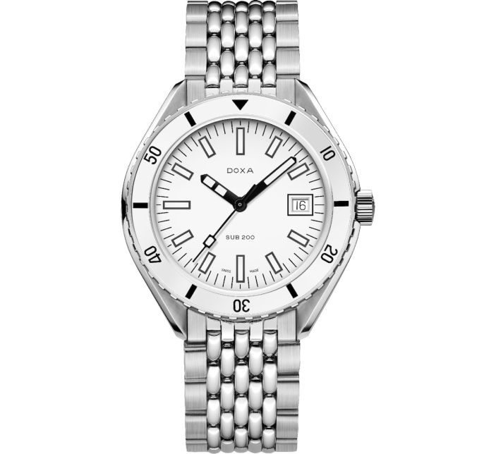 Montre Doxa SUB 200 Whitepearl Saphir