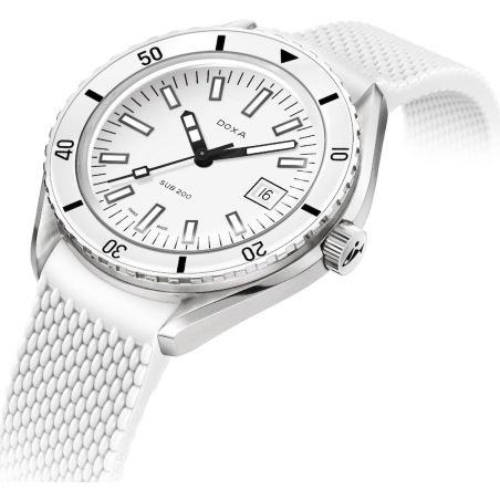 Montre Doxa SUB 200 Whitepearl Saphir