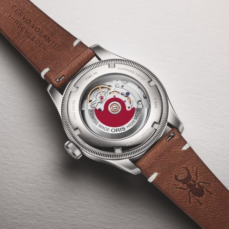 Montre Oris X Cervo Volante Big Crown Pointer Date | Red