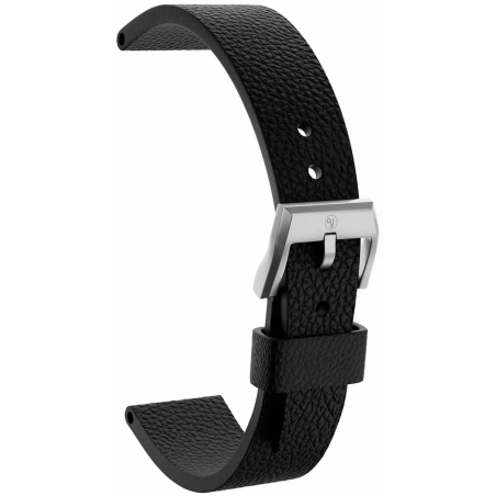 Bracelet Yema Cuir Grainé Vintage noir