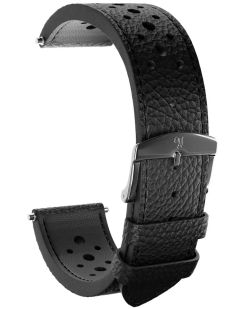 Bracelet Yema Cuir Rallye noir