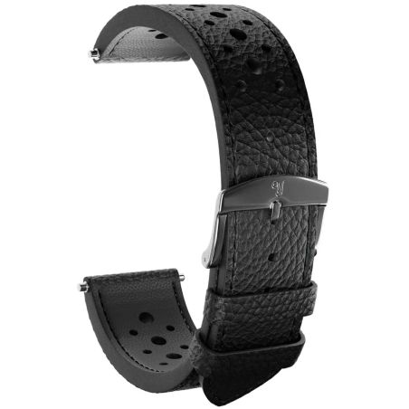 Bracelet Yema Cuir Rallye noir