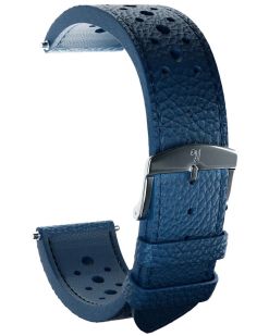 Bracelet Yema Cuir Rallye bleu