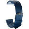 Bracelet Yema Cuir Rallye bleu