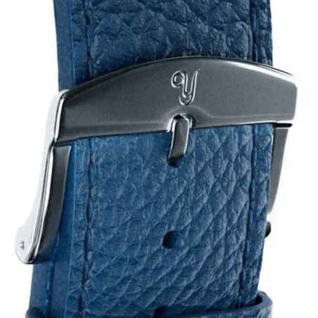 Bracelet Yema Cuir Rallye bleu