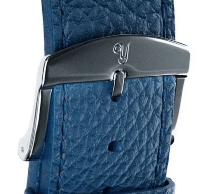 Bracelet Yema Cuir Rallye bleu