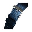 Bracelet Yema Cuir Rallye bleu