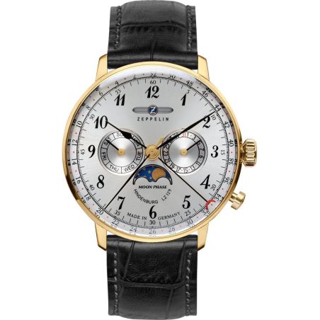 Montre Zeppelin LZ 129 Hindenburg Moonphase 7038-1 | Gold / Silver