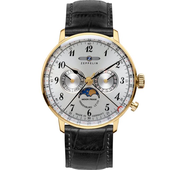 Montre Zeppelin LZ 129 Hindenburg Moonphase 7038-1 | Gold / Silver