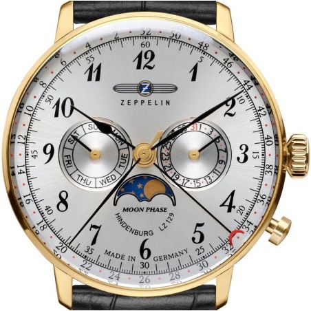Montre Zeppelin LZ 129 Hindenburg Moonphase 7038-1 | Gold / Silver