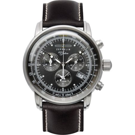 Montre Zeppelin 100 Jahre Zeppelin Chronograph Alarm 76802 | Black