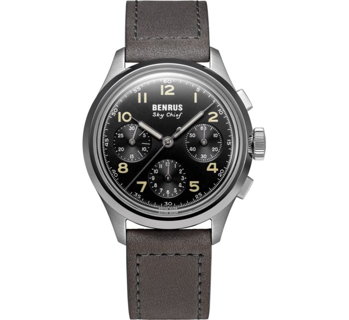 Montre Benrus Sky Chief Stratus Grey