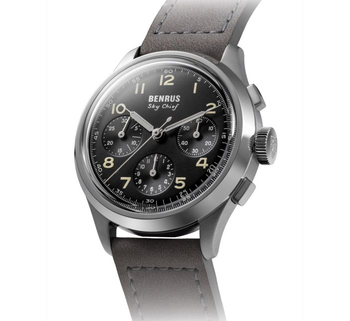 Montre Benrus Sky Chief Stratus Grey