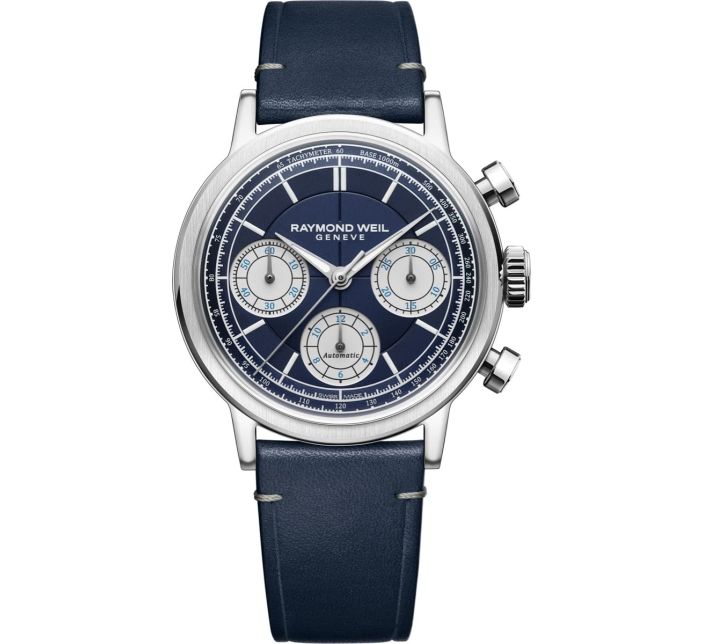 Montre Raymond Weil Millesime Chronograph 39mm Blue | 7765-STC-50651