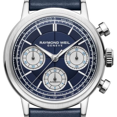 Montre Raymond Weil Millesime Chronograph 39mm Blue | 7765-STC-50651