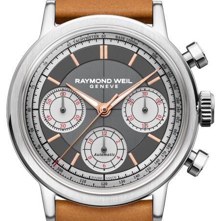 Montre Raymond Weil Millesime Chronograph 39mm Anthracite | 7765-STC-60651