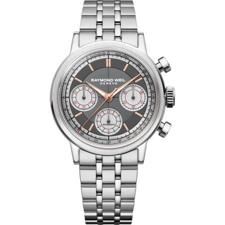 Montre Raymond Weil Millesime Chronograph 39mm Anthracite | 7765-ST-60651