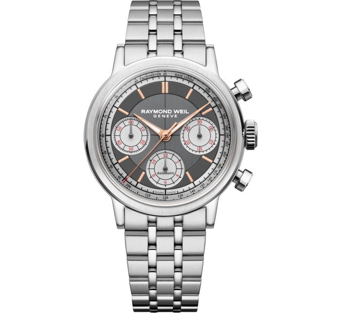 Montre Raymond Weil Millesime Chronograph 39mm Anthracite | 7765-ST-60651