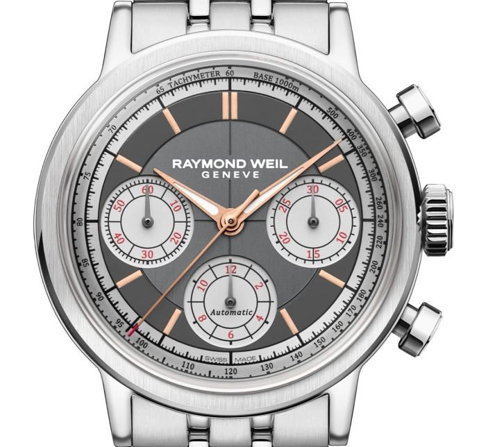 Montre Raymond Weil Millesime Chronograph 39mm Anthracite | 7765-ST-60651