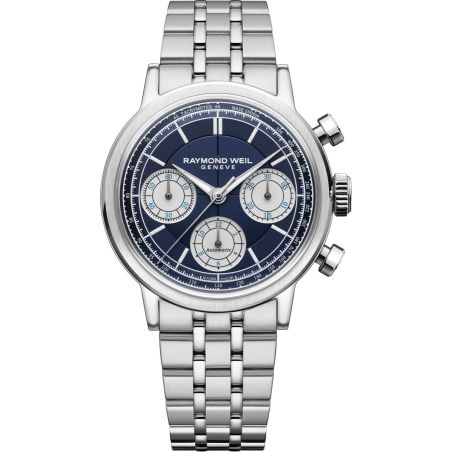 Montre Raymond Weil Millesime Chronograph 39mm Blue | 7765-ST-50651