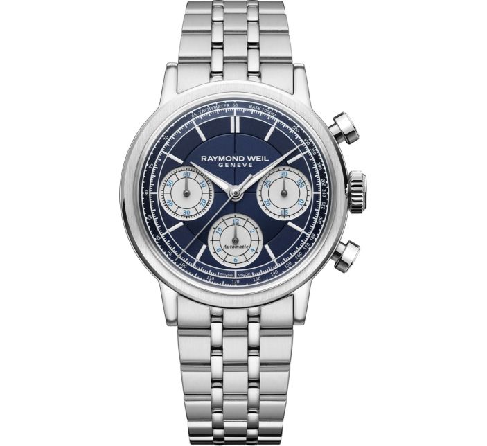 Montre Raymond Weil Millesime Chronograph 39mm Blue | 7765-ST-50651