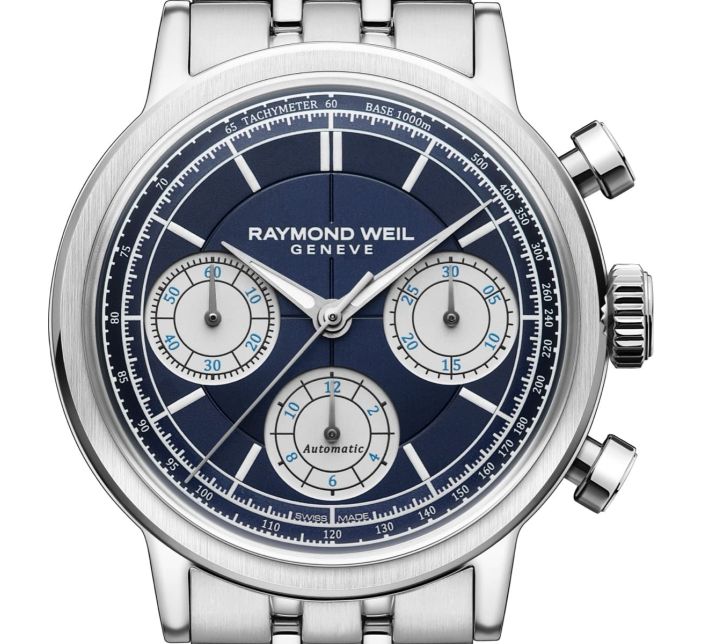 Montre Raymond Weil Millesime Chronograph 39mm Blue | 7765-ST-50651