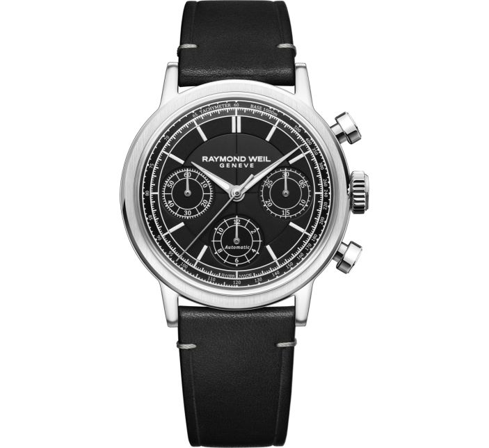 Montre Raymond Weil Millesime Chronograph 39mm Black | 7765-STC-20001