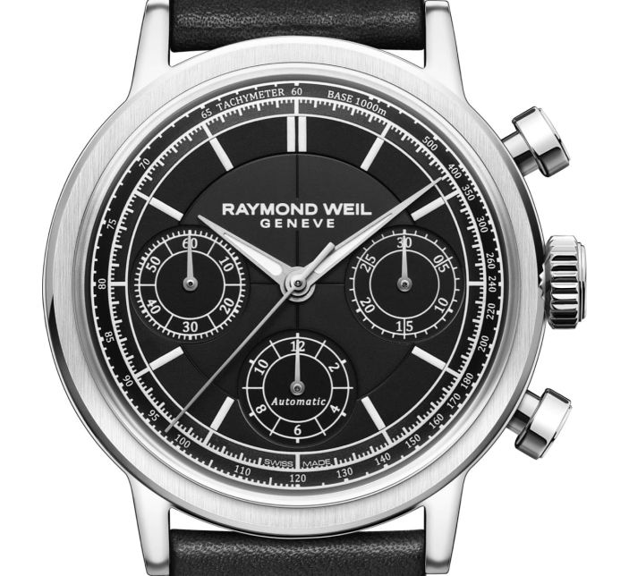 Montre Raymond Weil Millesime Chronograph 39mm Black | 7765-STC-20001