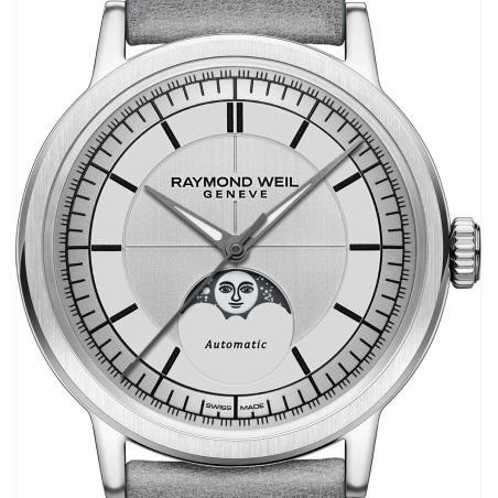 Montre Raymond Weil Millesime Moonphase 39mm Silver | 2945-STC-65001