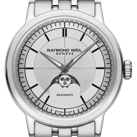 Montre Raymond Weil Millesime Moonphase 39mm Silver | 2945-ST-65001