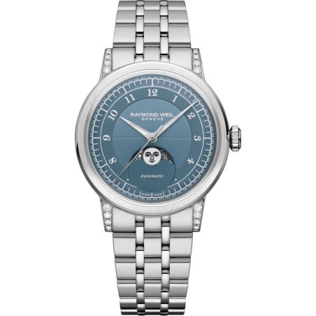 Montre Raymond Weil Millesime Moonphase 35mm Blue | 2145-STS-05511